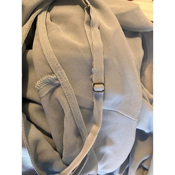 Show Me Your Mumu Caitlin Ruffle Maxi Dress M Bridesmaid Romantic Flowy Sheer - Picture 7 of 10